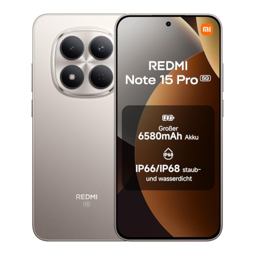 REDMI Note 15 Pro 5G Smartphone 8+256GB, 6580mAh, 200MP, Titanium