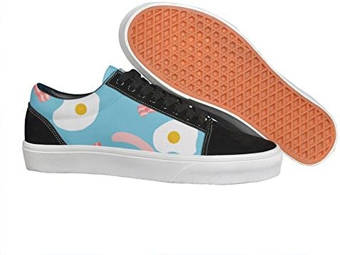 eggs and bakey bacon Unisex Casual sneakers Skateboard Classic Fashion vegan gift