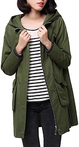 Ashlen Women's Zip Up Cold Weather Midi Length Hooded Jacket