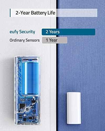 eufy Security, Entry Sensor, Detects Opened and Closed Doors or Windows, Sends Alerts, Triggers Siren, 2-Year Battery… - Image 4