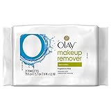 Olay Makeup Remover Wet Cloths, Fragrance Free, 25 Count