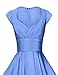 GownTown Womens Dresses Party Dresses 1950s Vintage Dresses Swing Stretchy Dresses, Light Blue, Medium
