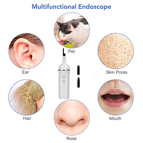 Otoscope Ear Cleaner Wireless Ear Camera 720P HD Earwax Removal Tool with 6 Adjustable LEDs for iOS and Android Smartphone, iPhone, iPad, Samsung
