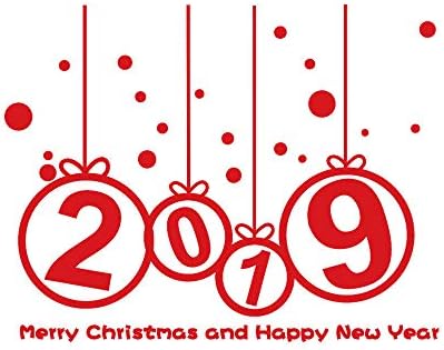 Wancooy 2018 Window Door Stickers,Wall Window Stickers Angel Snowflake Christmas Xmas Vinyl Art Decoration Decals (Red,64 x 50cm/25''x20'')