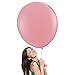 AFTERLOON® Biodegradable Balloons 3 pcs 36 Inch Pear Shaped Giant Extra Large Blush Pink, Large Thickened Extra Strong Natural Latex Jumbo Helium Float, for Reveal Birthday Party Decorations
