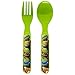 Zak! Teenage Mutant Ninja Turtles Flatware Set for Kids Toddlers (3 Pc: Spoon, Fork, Travel Case)