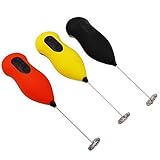 Hecentur Electric Milk Coffee Frother Whisk Mixer Egg Beater Foamer, Random Color