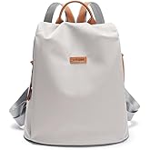 GELANNI Women's Backpack Purse Nylon Anti-theft Casual Water Resistant Lightweight Small Shoulder Bags 2026 for Travle Cute Fashion Camping Bag for Work Daily Going Out Dackpack Ladies Light Grey