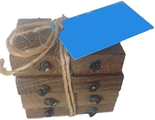 Tobacco Stick Absorbent Wood Drink Coasters-Set of 4- historic piece of artwork created from tobacco sticks dating back many years. Makes great gift.