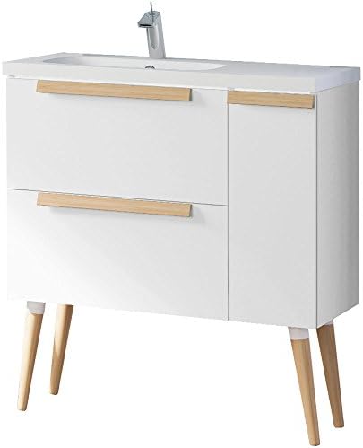 Randalco 32" Nordic Modern Bathroom Vanity Cabinet Set | White | 32 x 24 x 18 Inch Vanity Cabinet + Ceramic Top …