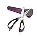 Kitchen Shears/Kitchen Scissors,7-in-1 Multifunctional Detatchable Shears,Peeler,Can Opener,Nut/Lobster Cracker with Magnetic Holder(Purple)