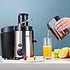 Juicer Machine,DEWINNER Stainless Steel Fruit and Vegetable Juice Extractor Fountain Cold Maker, Centrifugal Fountain with 2 Speed Settings, BPA-Free, Easy Clean Dishwasher Safe with Gift