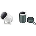 SAMSUNG 30” - 100” The Freestyle 2nd Gen with Gaming Hub Smart Portable Projector, FHD, HDR & The Freestyle Carrying Case for Smart Portable Projector, IP55 Weather Resistant
