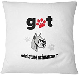 MINIATURE SCHNAUZER DOG Got Sofa Bed Home Decor Pillow Cover Pillow &amp; Cover Set RENJUNDUN