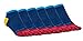 FUN TOES Mens Toe Socks Barefoot Running Lightweight -Value 6 Pairs Pack- Size 6-12