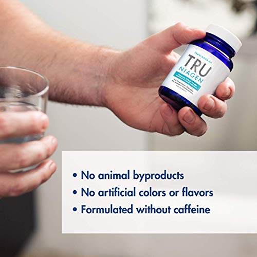 TRU NIAGEN Nicotinamide Riboside - Patented NAD Booster for Cellular Repair & Energy, 150mg Vegetarian Capsules, 300mg Per Serving, 30 Day Bottle (Pack of 3)