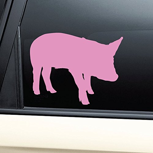 Pig Vinyl Decal Laptop Car Truck Bumper Window Sticker - Pink