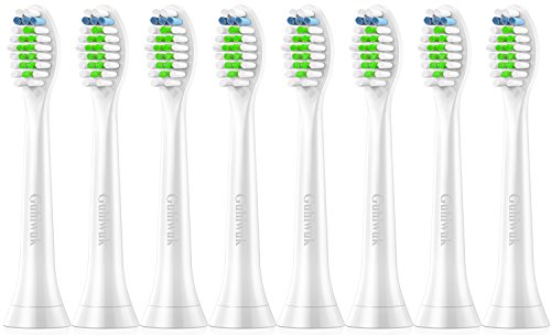 Guhiwuk Toothbrush Heads Replacement for Philips Sonicare DiamondClean HX6064 Fits HealthyWhite 2 Series plaque control 3 Series Gum Health HydroClean PowerUp Electric Toothbrush 8 Pack