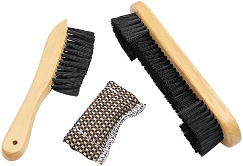 Zagarzoom Billiards Pool Table and Rail Brush with Billiard Cue Shaft Slicker Snooker Cloth Cleaner
