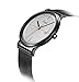 SONGDU Men's Fashion Date Slim Analog Quartz Watches with Stainless Steel Mesh Band (Grey)