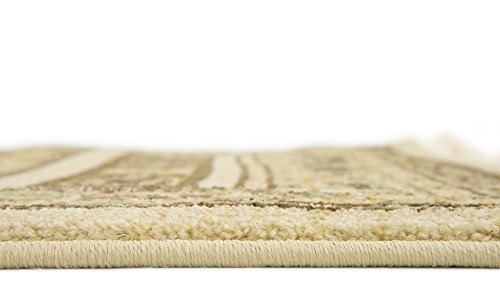 Unique Loom Nomad Collection Ivory 3 x 10 Runner Area Rug (2' 7" x 10')