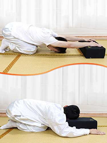 Agsnilove Meditation Cushion Yoga Bolster Pillow Thick High Density Foam Floor Seating Cushion for Yoga Meditation Living Room Sofa Balcony Outdoor