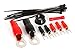 Belva True 4 Gauge AWG Premium CCA Complete Amplifier Wiring Kit with OFC 4-Channel RCA Cable - BAK44 RED