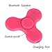 Mercu LED Light Switch MINI Bluetooth Speaker Music Fidget Spinner EDC Hand Spinner For Autism And Kids Adult Funny Fidget Toy (Pink)
