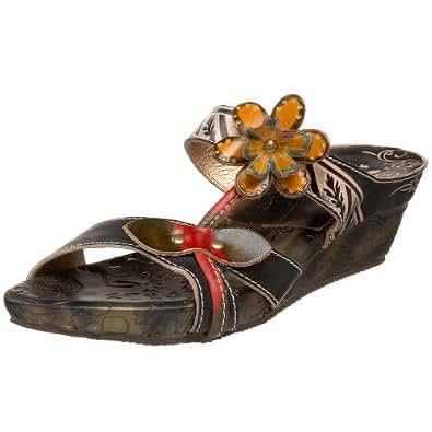 spring step blue sandals