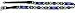 M & F Western Mens MF Royal Blue Beaded Aztec Design Hat Band