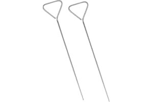 STOBAZA 2pcs Stainless Steel Triangle Cell Spreader Lab Spreading Rod for Petri Dish Microbiology Research