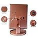 Makeup Vanity Mirror with LED Lights BUNDLE 7 Piece Bonus Brush Set Magnification 1x2x3 Portable Trifold Lighted Mirrors Dual Power Xtra Long USB Cable (Rose Gold)