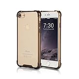 iPhone 7 Case, Crystal Clear Hard PC Back TPU Bumper [Drop Protection] Raised Bezels Full-body Protective Cover For iPhone 7 2016 -Gray