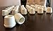 Shepherd Hardware 8615E Leg Tips 3/4 inch Inside Diameter Rubber Chair Leg Tips, 40 Pack, Ivory