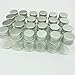 Luo House 10pcs 16x26mm Tiny Mini Small Clear Bottles Glass Vials 2.0ml 1/2 Dram with Caps