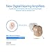 Super Mini Size, Half Penny-Sized ,In-The-Canal (ITC) , New Digital Hearing Amplifiers ,Clearly Technology, Interchangeable , Suitable For Men and Women, Trademark: Easyuslife