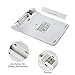 BATTOP 2.4G Portable Wireless Numeric Keypad for Laptop Notebook with Receiver&Built-in Receiver Storage-White