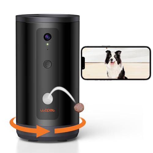 WOPET 300° Dog Camera with Treat Dispenser, [New 2023] 5G WiFi Pet