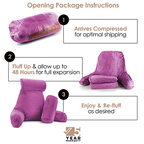 Nestl Reading Pillow Large Bed Pillow, Back Pillow for Sitting in Bed