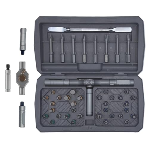 Magnetic 43-in-1 Screwdriver Set Gray