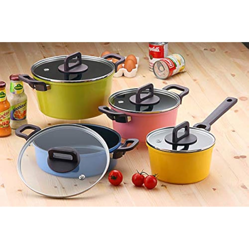 Neoflam Stockpots Ecolon 4.1 QT Ceramic Nonstick Aluminum