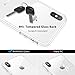 RANVOO Clear iPhone Xs Max Glass Case, Hard 10H Tempered Glass Back [Never Yellows] + Premium Silicone Bumper [Non Slip] Full Protective Transparent Cover for iPhone Xs Max 6.5 inch, Crystal Clear