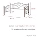 Doral Complete Metal Daybed with Link Spring and Trundle Bed Pop-Up Frame, Matte Black Finish, Twin