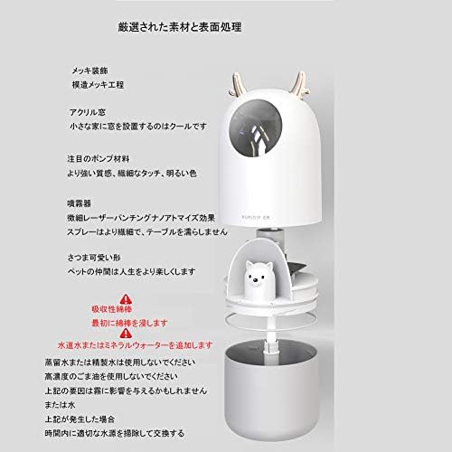 加湿器 卓上 超音波式 35db超静音 七色led周囲光 小型 空気浄化機 車用加湿器 部屋 上部給水 加湿器 ランキング 連続加湿 空焚き防止 時間設定 ピンク B08b84dq7z 990円