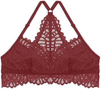 PinkPunch Women's Floral Multi-layer Lace Low Cut Bustier Bralette Top Plus Size