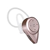 Bluetooth Headset Wireless Music Headset MAN FROG MF-EH102 Gold Universal Bluetooth Headphone for Smart Phone,PAD,Apple iPhone iPad Google Android Samsung Galaxy S5/S4/S3, Huawei, LG, PC Laptop, and Other Bluetooth Device Safe Driving Healthy