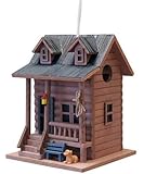 Home Bazaar Log Cabin Bird House