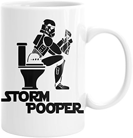 Storm Pooper 15 Ounce Ceramic Mug Cup (White)