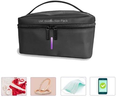 UV Disinfection Package-UVC Cleaner Sanitizer UV Travel Sterilization Bag-99% Disinfection Rate-CE certification-Disinfection for Mask/Mobile Phones/Electonics/Jewelry/Baby Bottle/Underwear/Toys