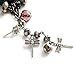 Heather's cf 90 Pieces Silver Tone Dragonfly Beads DIY Charms Pendants 21X14mm
